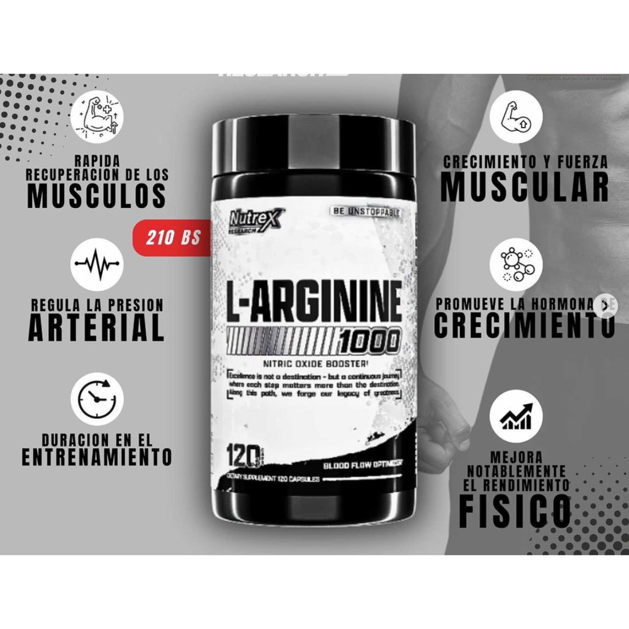 ARGININE 120CAPS-NUTREX
