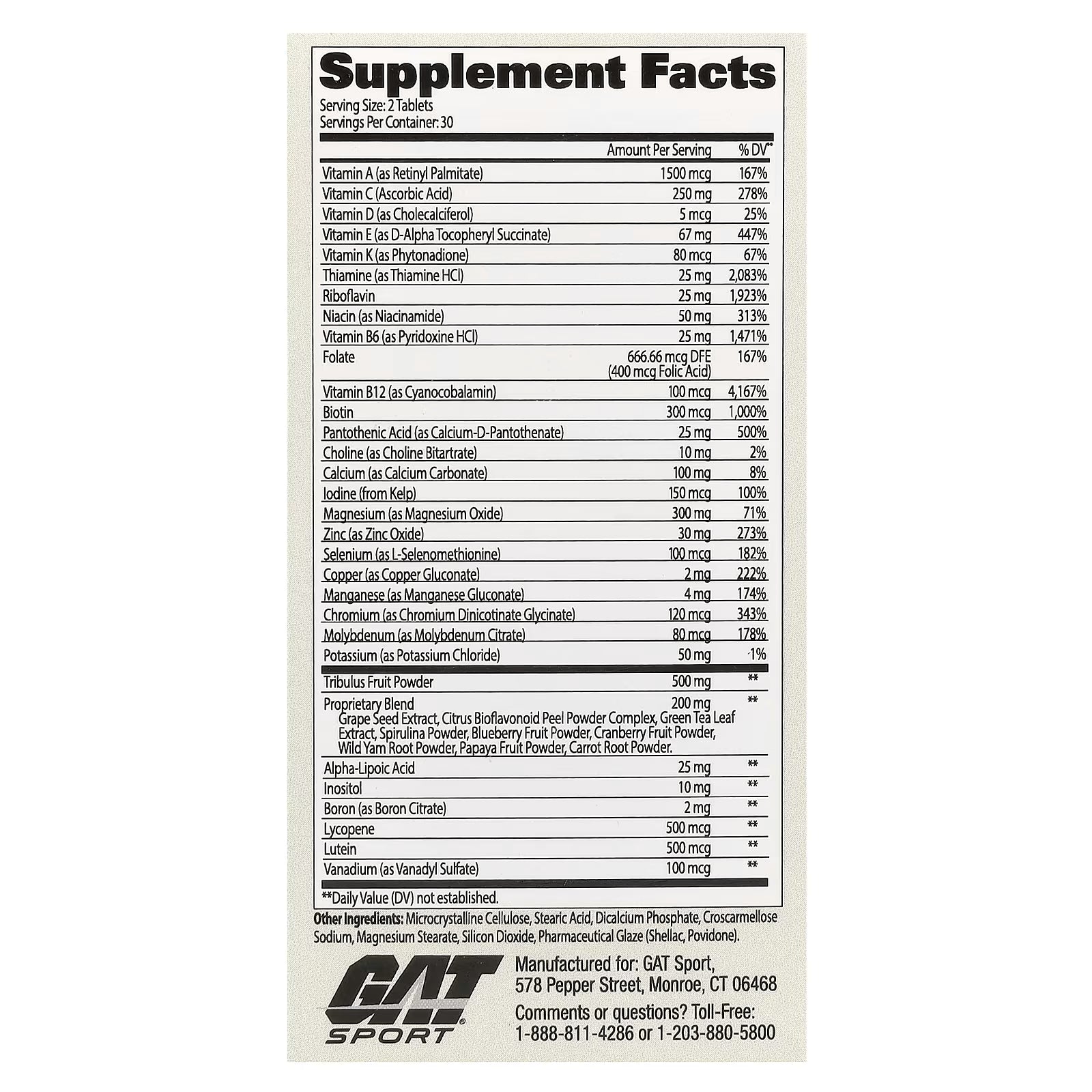 MULTI+TEST 60TABS- GAT