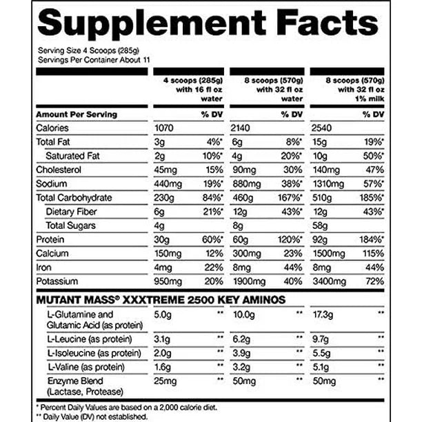MUTANT MASS EXTREME 6LBS - MUTANT