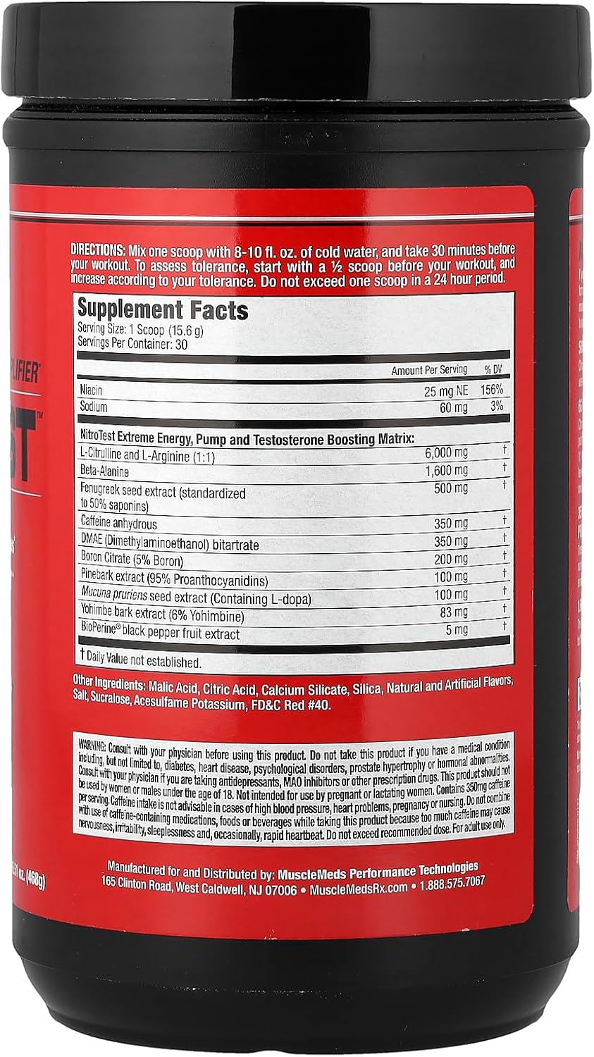 NITROTEST 30SERV - MUSCLEMEDS