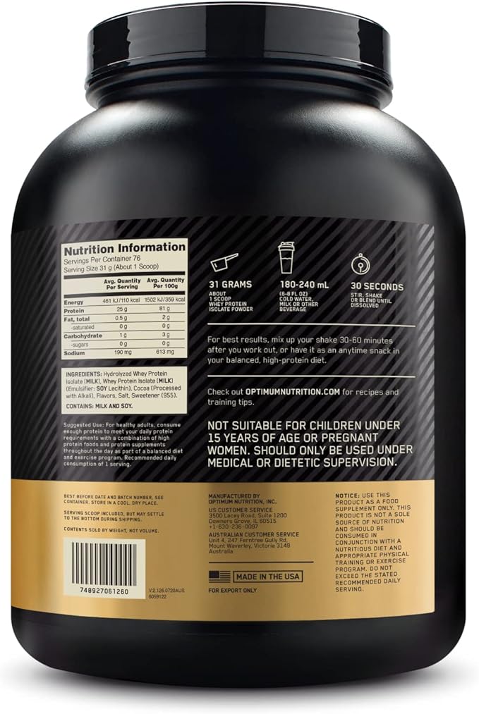100% ISOLATE GOLD 5LBS-ON