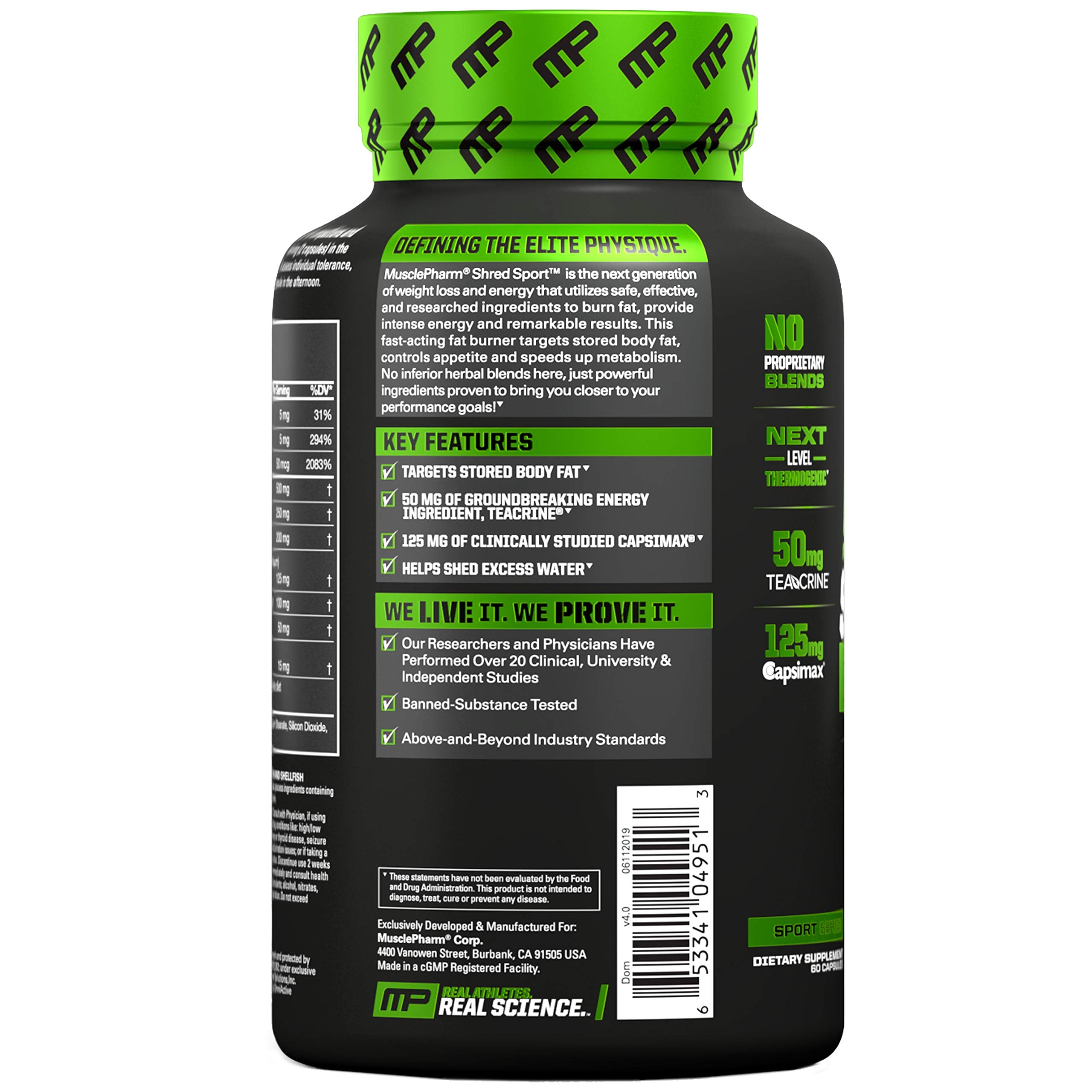 OFERTA SHRED SPORT THERMOGENIC 60CAPS-MP