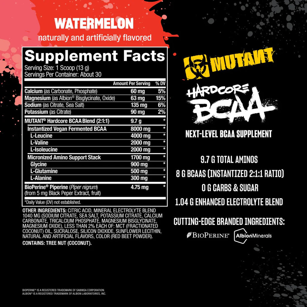 BCAA HARDCORE 30SERV -MUTANT