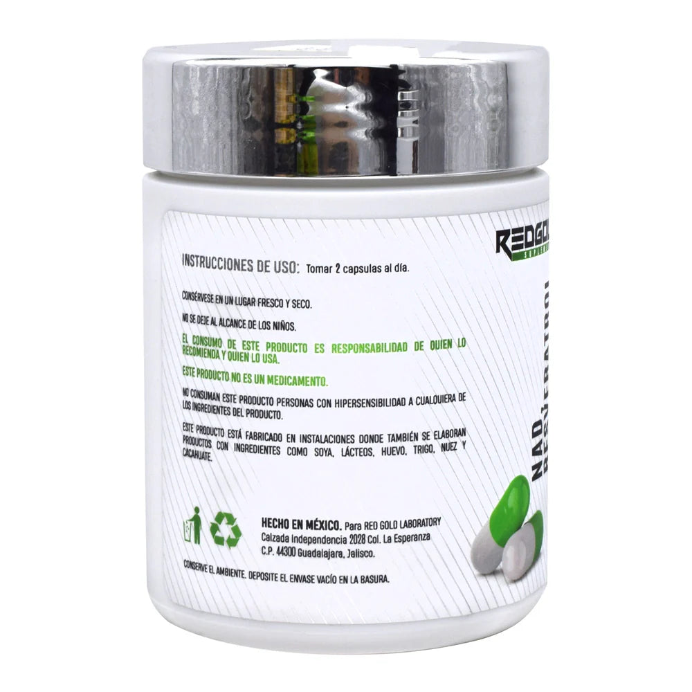PROMO NAD+RESVERATROL+TE VERDE 60CAPS-RED GOLD NAT