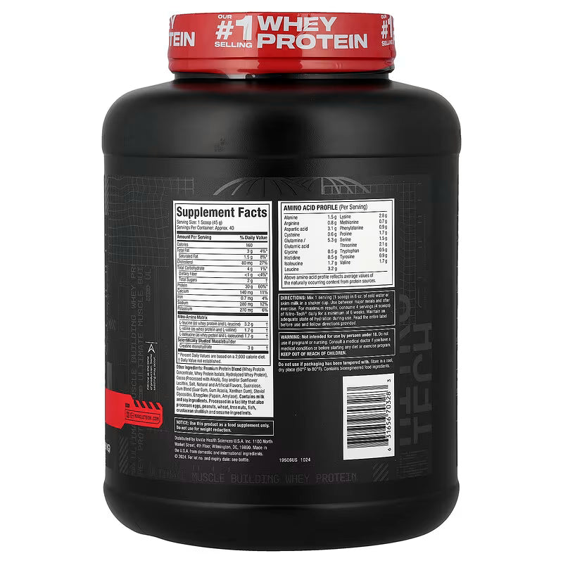 NITRO TECH WHEY 4LBS - MUSCLET