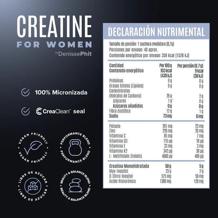 CREATINE FOR WOMEN 348GRM - BIRDMAN