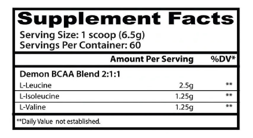 DEMON BCAA 60SERV - INSANE