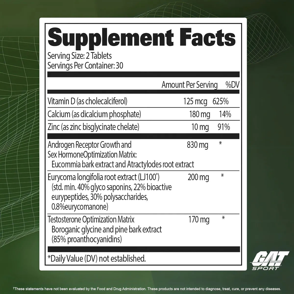 TESTROL PLATIMUM 60TABS  - GAT