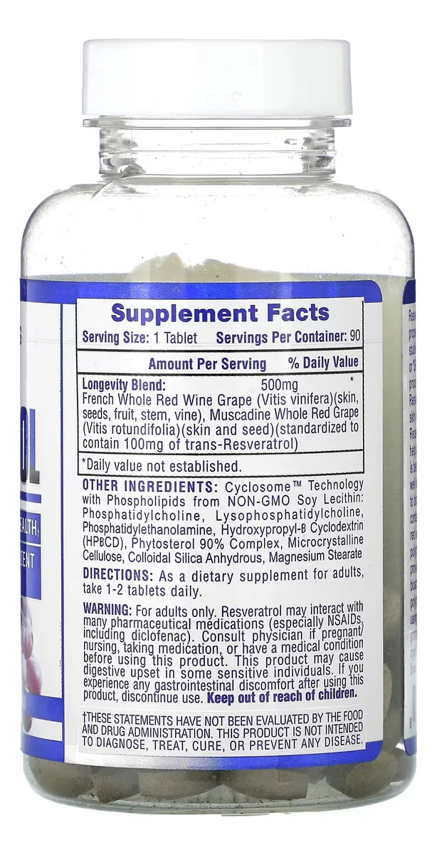 RESVERATROL 90TABS-HI TECH