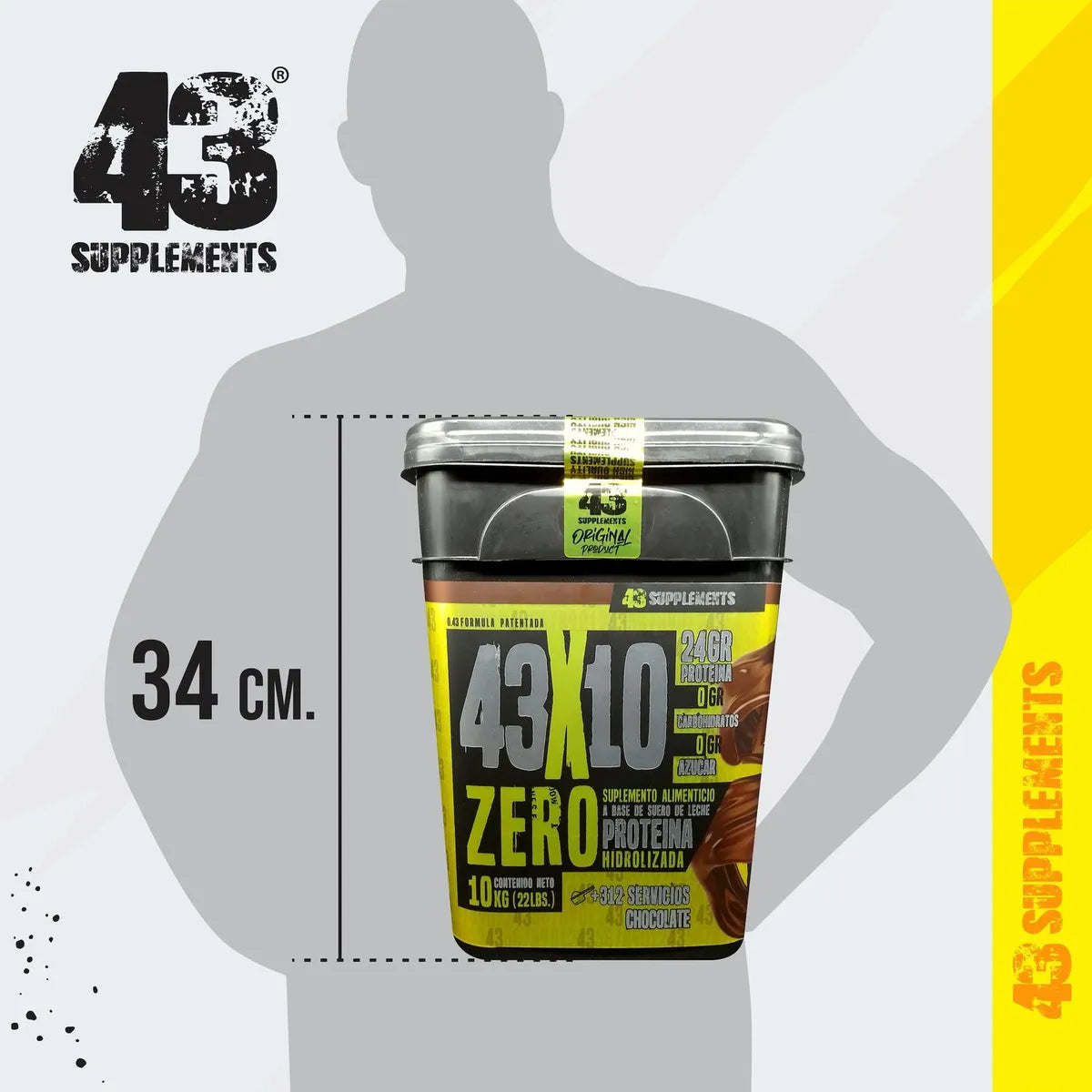 CUBETA 43X10 HYDRO ZERO 10KG*-43 SUPP