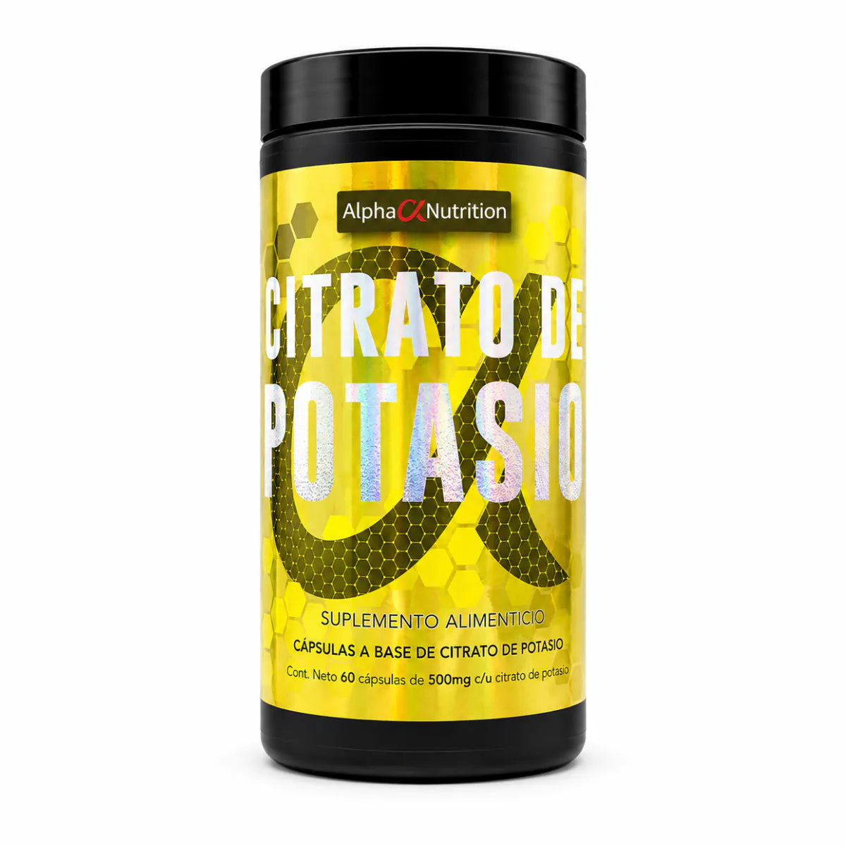 CITRATO DE POTASIO 60CAPS 500MG - ALPHA NUTR
