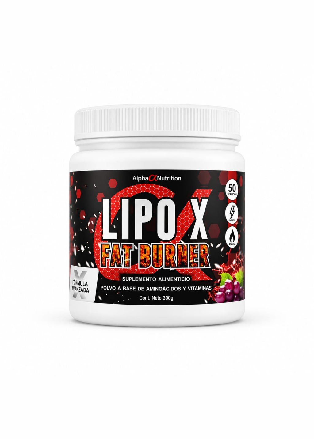 LIPO X FAT BURNER 50SERV - ALPHA NUT
