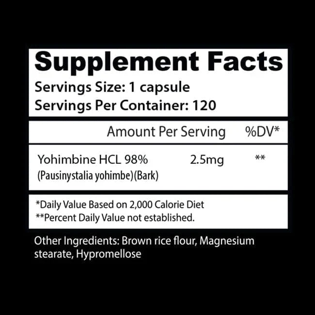 YOHIMBE HCL 120CAPS-INSANE