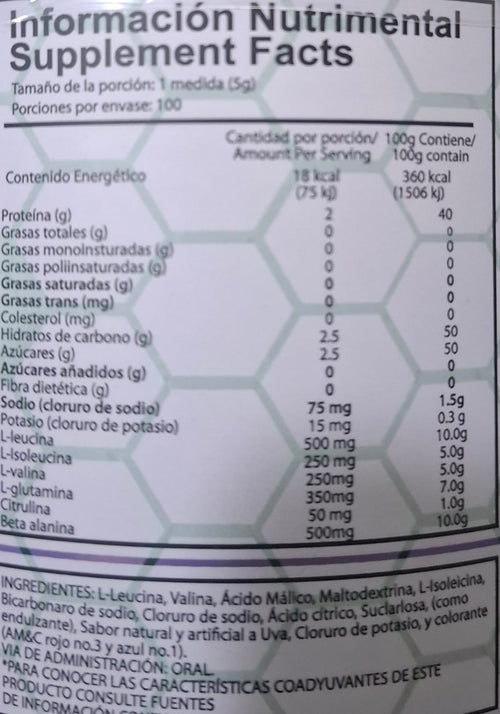 BCAA 2.1.1 100SERV - ALPHA NUT