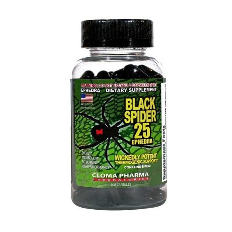 BLACK SPIDER 100CAPS-CLOMA