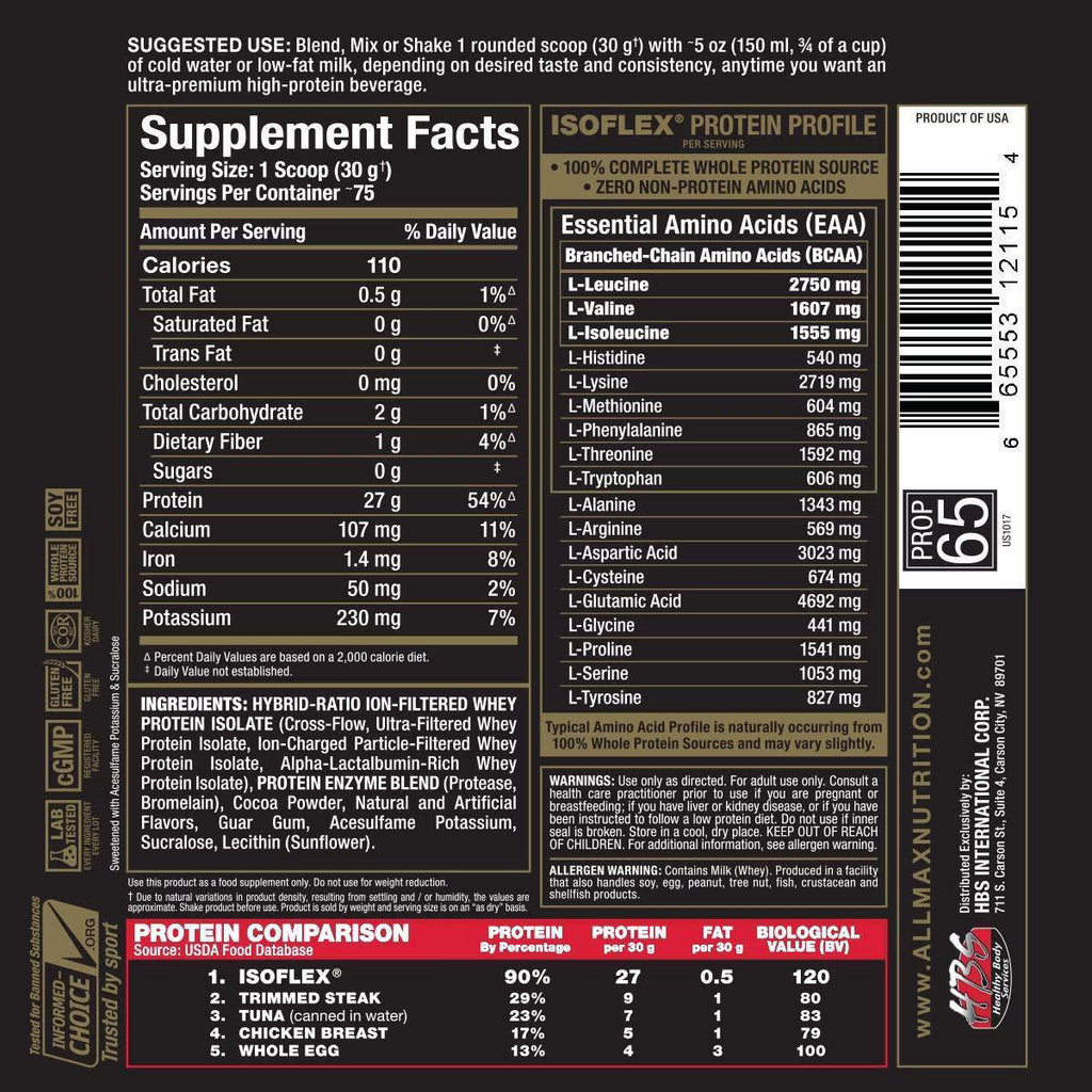 ISOFLEX 5LBS - ALLMAX