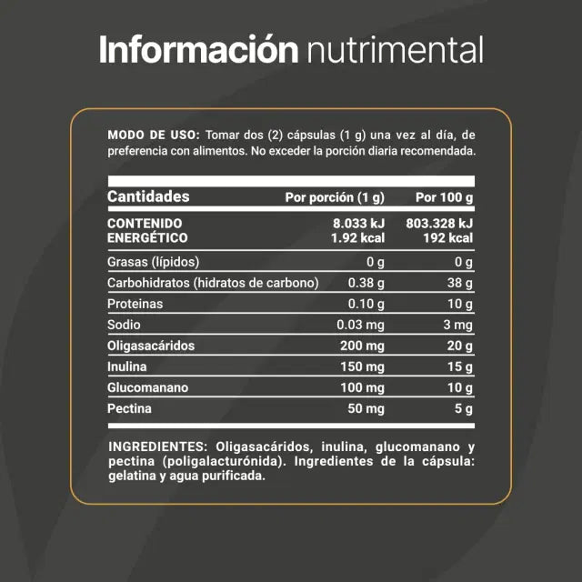PREBIOTICOS BLEND 240CAPS 500MG-BLIFE