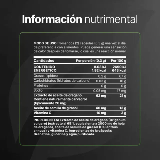 OREGANO OIL EXTRACTO*150CAPS-BLIFE