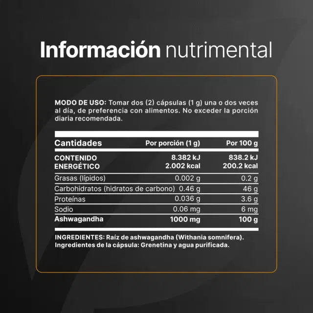 ASHWAGANDHA*500MG 200CAPS-BLIFE