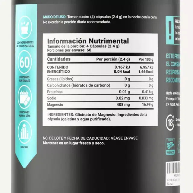 MAGNESIO GLICINATO *600MG 120CAPS-BLIFE