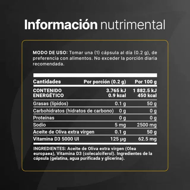 VITAMIN D3 5000UI 300CAPS-BLIFE
