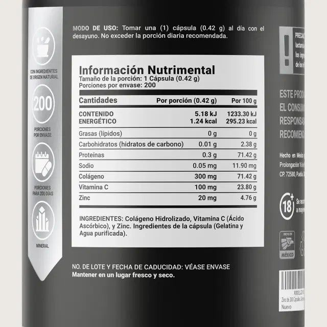 Z BLEND ZINC+C+COLAGENO*200CAPS-BLIFE