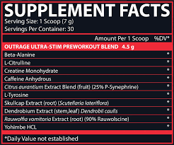 OUT RAGE ULTRA 30SERV - NUTREX