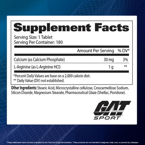 ARGININE 180CAPS- GAT