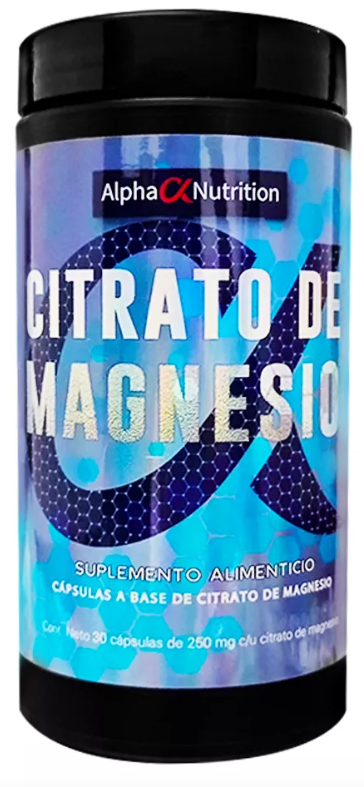MAGNESIO CITRATO 30CAPS 250MG - ALPHA NUTR