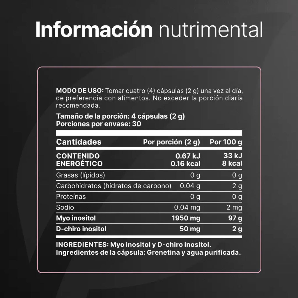 MYO & D CHIRO INOSITOL PLATINUM 120CAPS-BLIFE