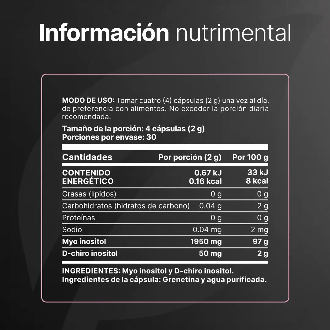 MYO & D CHIRO INOSITOL PLATINUM 120CAPS-BLIFE