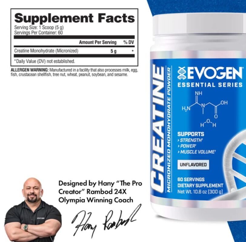 CREATINE EVOGEN 300GRM - Imagen 2