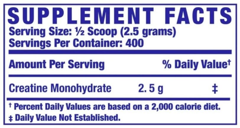 CREATINE XS 1KG-RONNIE - Imagen 2