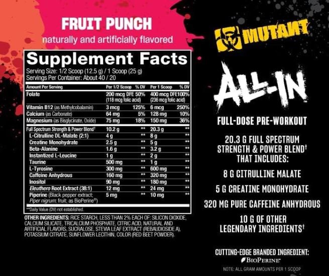 ALL-IN PRE WORK 40SERV - Imagen 2