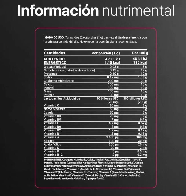 WOMENS MULT MATURE 40+ 180CAPS-BLIFE - Imagen 3