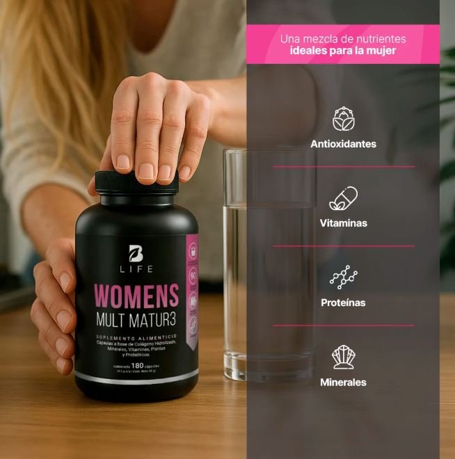 WOMENS MULT MATURE 40+ 180CAPS-BLIFE - Imagen 4